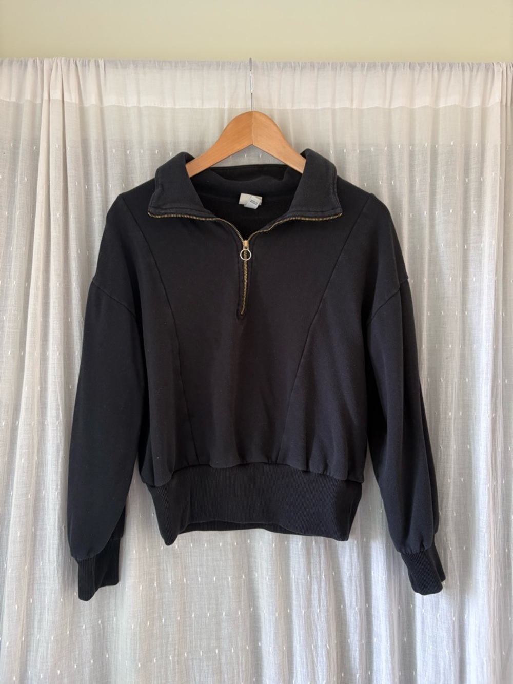 a new day Black Cozy Pullover Sweatshirt